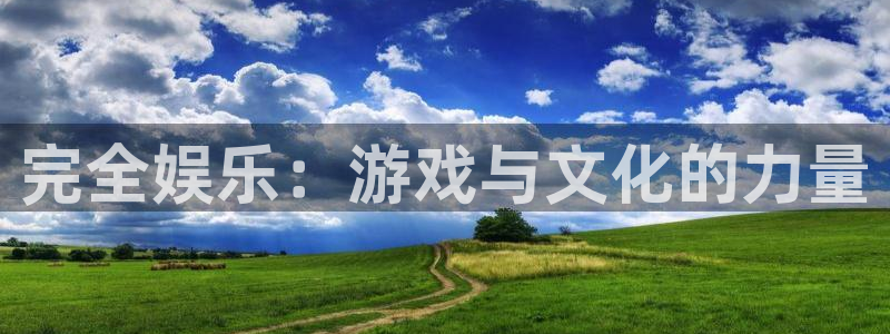 www.jdb电子体育.com：完全娱乐：游戏与文化的力量
